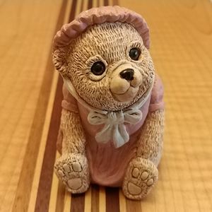 Stone Critters Teddy Girl Baby Figuri…
